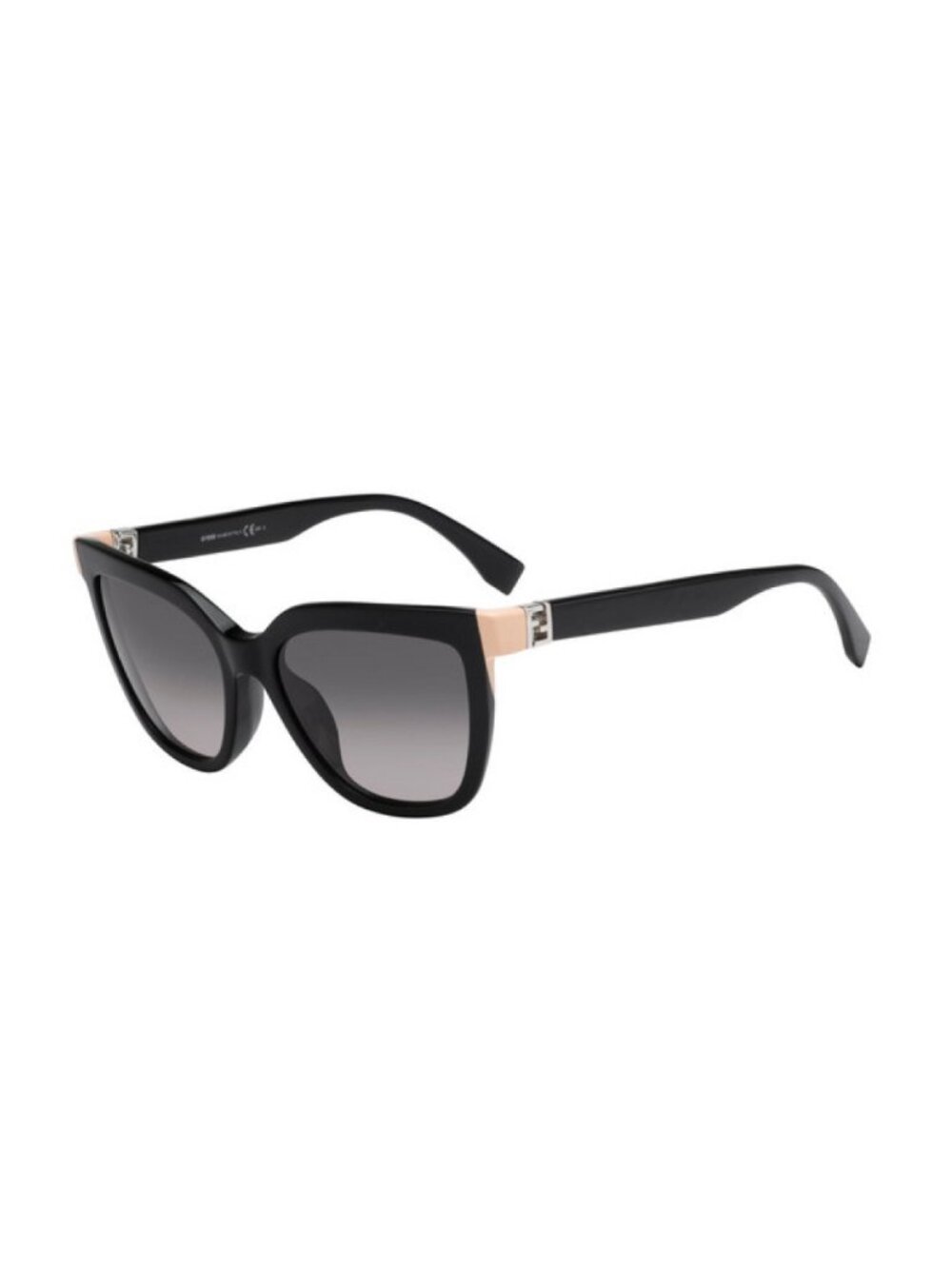 FENDI Sunglasses FF 0129/S 29A-EU Shiny Black/Gray Gradient